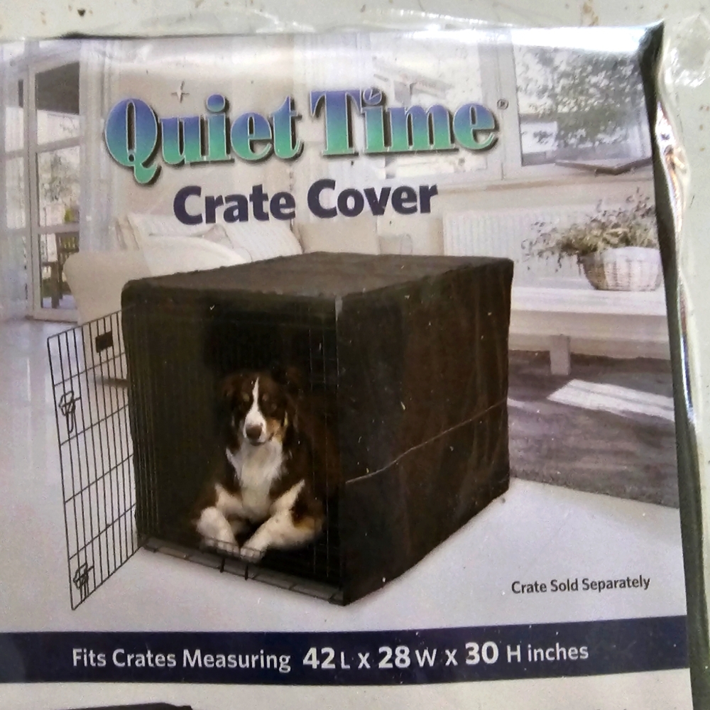 Quiet Time Crate Cover in Black